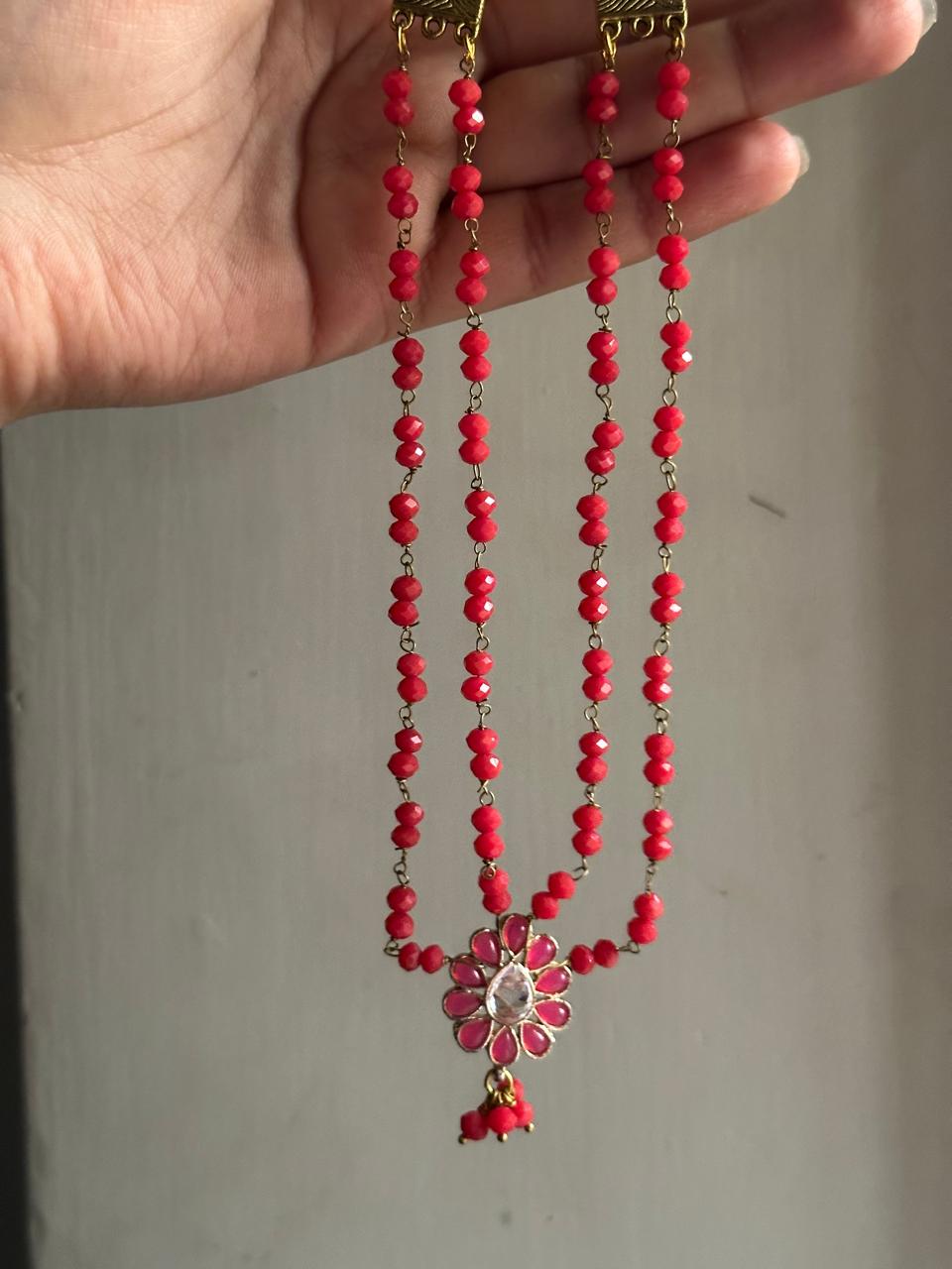 INDIAN MOTIF NECKPIECE  [GET MATCHING BALI FREE]