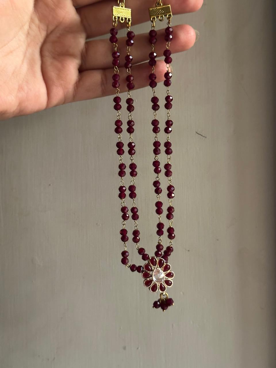 INDIAN MOTIF NECKPIECE [GET MATCHING BALI FREE]