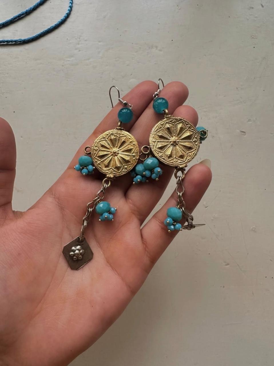 FEEROZAH AFGHAN CHOKER SET [CHOKER & EARRINGS]